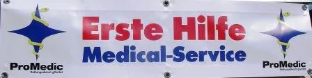 Banner Erste Hilfe Medical-Service mit ProMedic-Logo